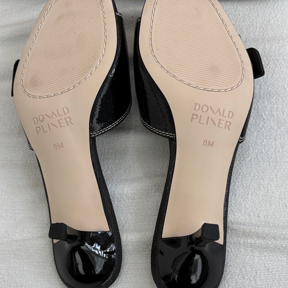 Donald J. Pliner Black Patent Leather Mules - Picture 5 of 5